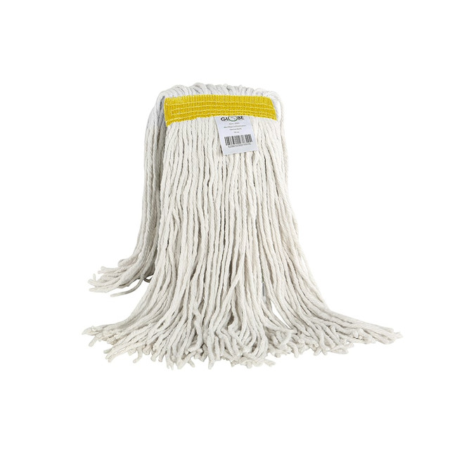 GLOBE COMMERCIAL PRODUCTS INC 3095 Globe Commercial Products Cot-Pro Cotton Narrow Band Wet Cut End Mop, 24 Oz, 7in x 19-1/2in, White GLOBE COMMERCIAL PRODUCTS INC 3095 Globe Commercial Products Cot-Pro Cotton Narrow Band Wet Cut End Mop, 24 Oz, 7in x 19-1/2in, White