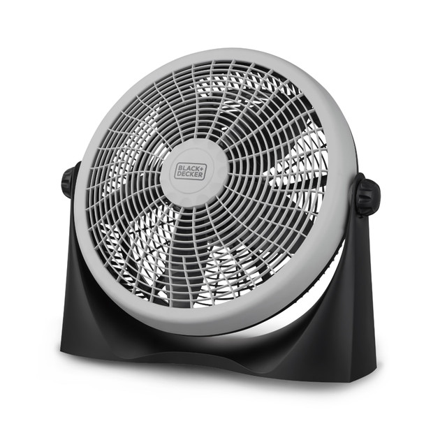 SUNCRAFT SOLUTIONS, INC BFF16B Black+Decker High Velocity 16in Floor Fan, 19-3/16inH x 20-9/16inW x 6-7/16inD, White