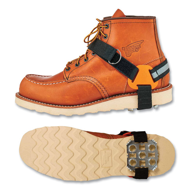 TENACIOUS HOLDINGS, INC. ergodyne® 16777 Trex 6315 Strap-On Heel Ice Cleats, Medium/Large, Black, Pair