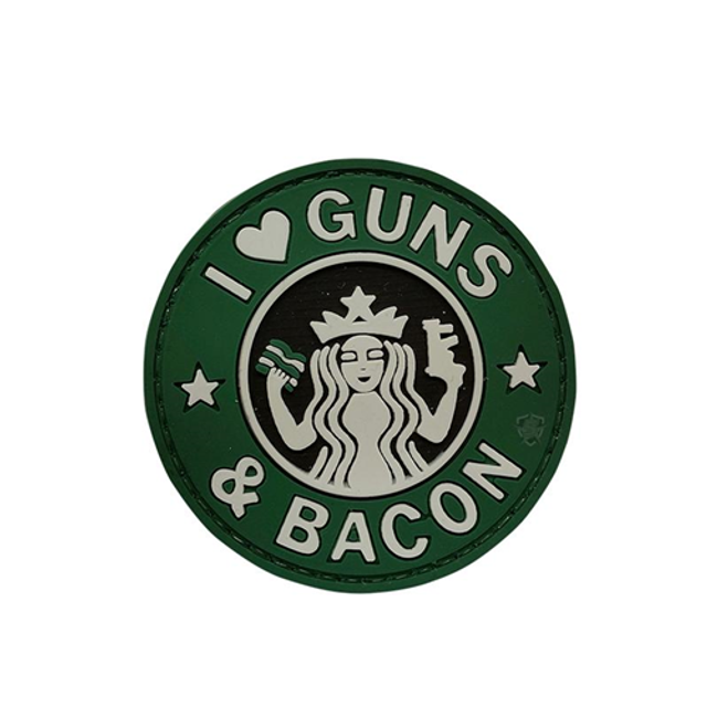 TRU-SPEC 6713000 Guns & Bacon Morale Patch (6 PACK)