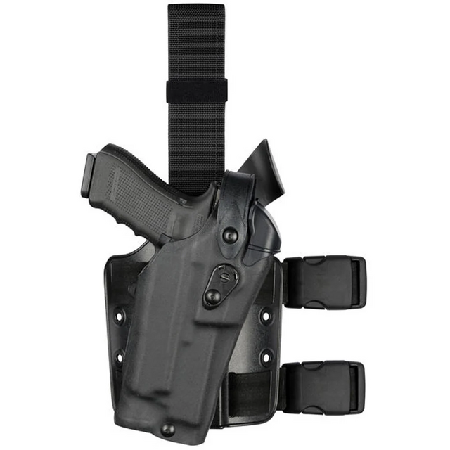 Safariland 1200329 Model 6304RDS ALS/SLS Drop-Rig Tactical Holster for Glock 17 MOS w/ Light