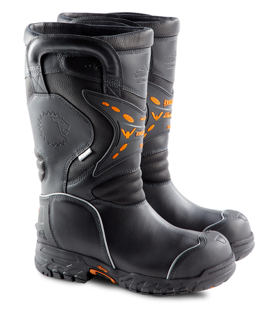 LION Essentials 804-6389-5.5WW KnockDown Elite - 14"" Leather Boot