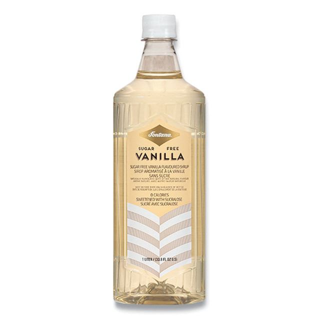 STARBUCKS COFFEE COMPANY Fontana® 412824642 Flavored Coffee Syrup, Sugar Free Vanilla, 1 L Bottle