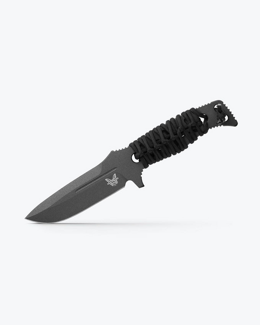 Benchmade 375BK-1 Fixed Adamas | Black Paracord | Drop-point