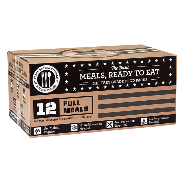 Major Surplus 09-9177000012 MRE BASIC - CASE OF 12 MEALS