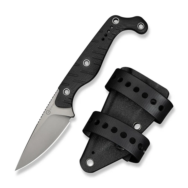 CIVIVI Knives C22027-1 CIVIVI SOKN Fixed Blade Knife Black G10 Handle CIVIVI Knives C22027-1 CIVIVI SOKN Fixed Blade Knife Black G10 Handle