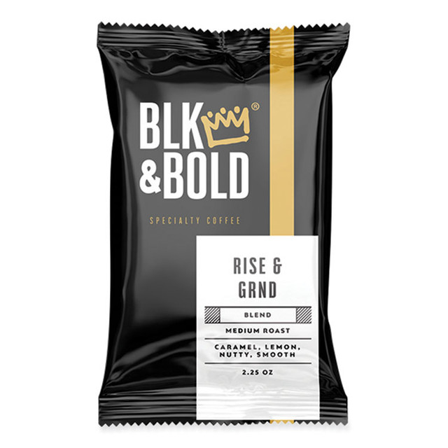 KEURIG DR PEPPER BLK & Bold® OKB90174 Rise and GRND Coffee Fraction Packs, 2.25 oz, 42/Carton