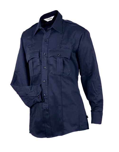 Elbeco SM2000NV+3XL-T HeroShield 100% Cotton Men's Bravo Long Sleeve Shirt