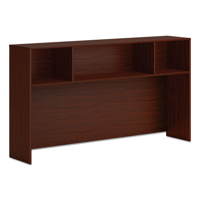 HON COMPANY LDH72LT1 Mod Desk Hutch, 3 Compartments, 72w x 14d x 39.75h, Traditional Mahogany