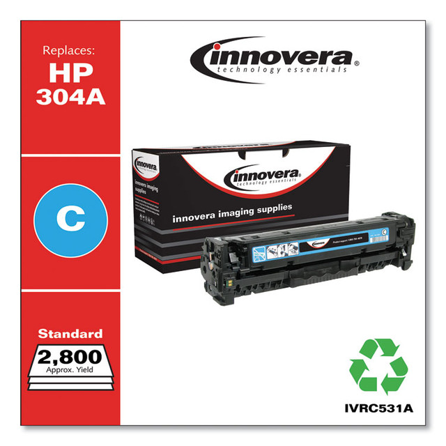 INNOVERA C531A Remanufactured Cyan Toner, Replacement for 304A (CC531A), 2,800 Page-Yield