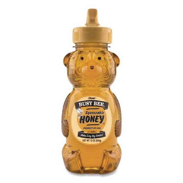 BARKMAN HONEY Busy Bee BB1002 Clover Honey, 12 oz Bottle, 12/Carton