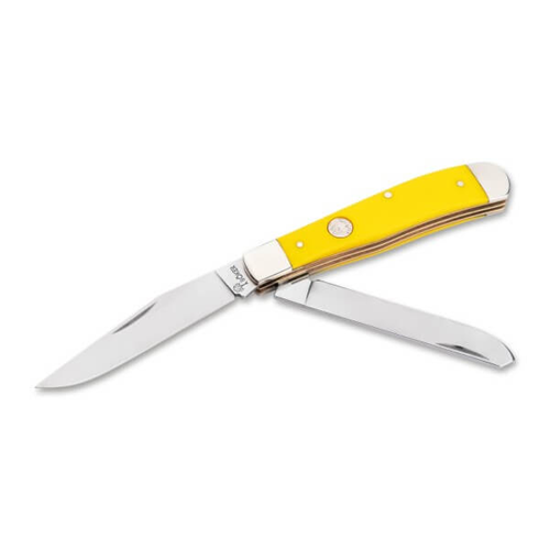 Boker 110880 TS 2.0 1095 Trapper Yellow Delrin