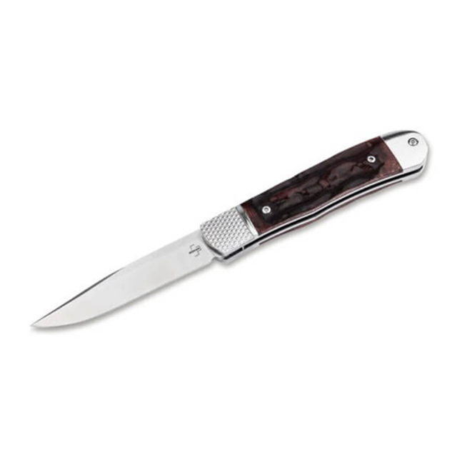 Boker 01BP0029 Hidden Release Trapper Appaloosa Bone