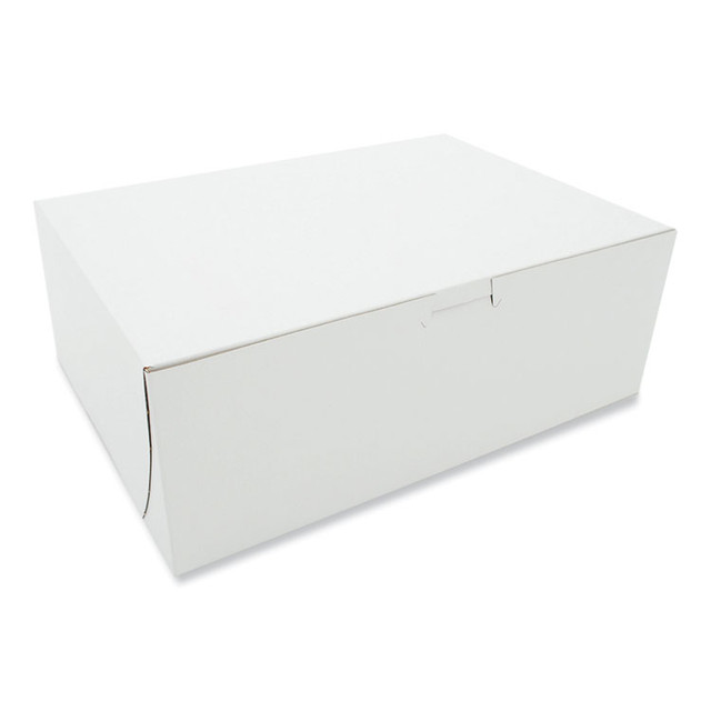 SOUTHERN CHAMPION TRAY SCT® 0980 White One-Piece Non-Window Bakery Boxes, 11 x 8 x 4, White, Paper, 100/Bundle