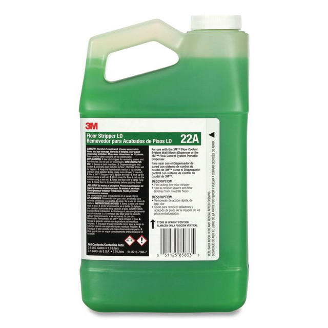3M/COMMERCIAL TAPE DIV. 22A Floor Stripper LO Concentrate 22A, 0.5 gal Bottle, 4/Carton