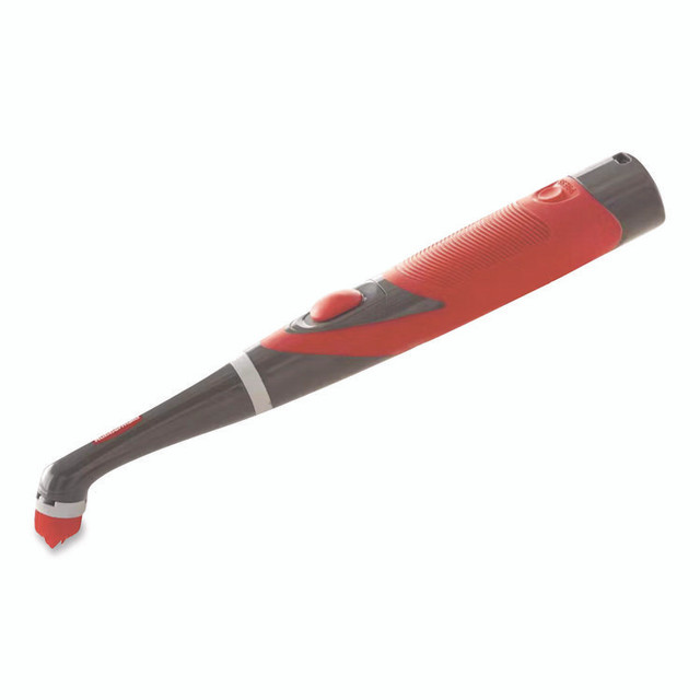 RUBBERMAID 2057486 Reveal Power Scrubber, Red/White Nylon Bristles, 1.73" Brush, Red Plastic Handle