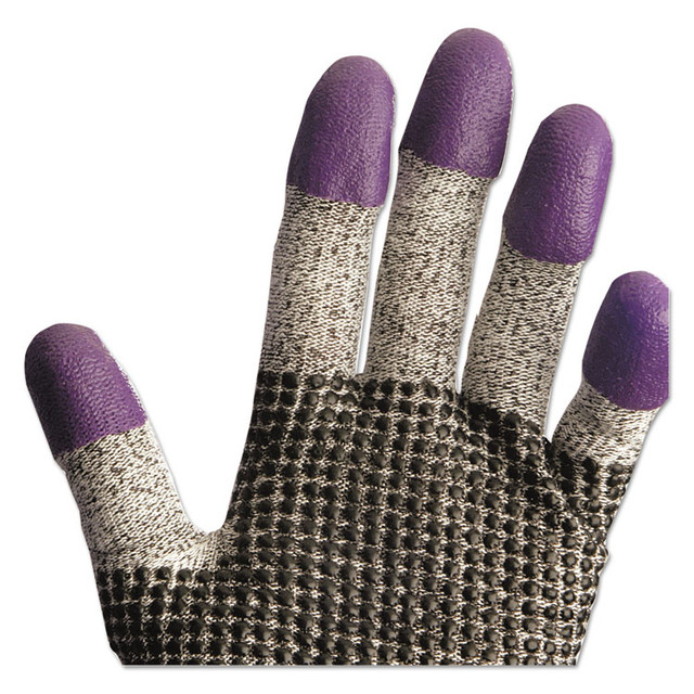 SMITH AND WESSON KleenGuard™ 97431CT G60 PURPLE NITRILE* Cut-Resistant Gloves, EN388: 4340, 9.06" Long, Medium (Size 8), Black/White, 12 Pairs/Carton