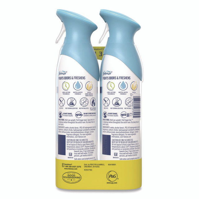 PROCTER & GAMBLE Febreze® 17340 AIR, Linen and Sky, 8.8 oz Aerosol Spray, 2/Pack, 3 Packs/Carton