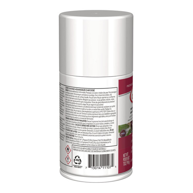 PLZ CORP Claire® 107 Metered Air Freshener, Cherry Scent, 7 oz Aerosol Spray, 12/Carton
