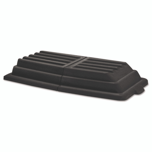 RUBBERMAID COMMERCIAL PROD. 1028 BLA Hinged Dome Tilt Truck Lid, 31.75w x 61d x 8.75h, Black