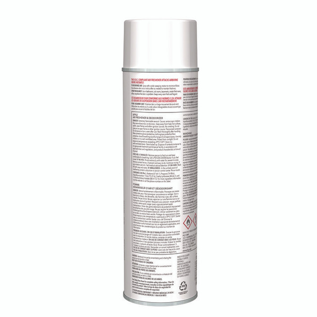 PLZ CORP Claire® 161 Aerosol Air Freshener and Deodorizer, Apple, 10 oz Aerosol Spray, 12/Carton