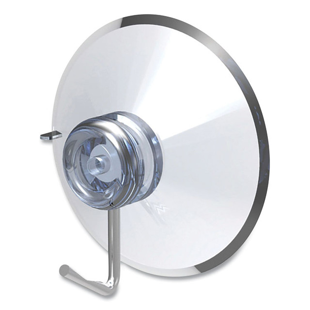 DEFLECTO CORPORATION 20011 Suction Cup with Hook, Metal Silver Hook, 25/Pack