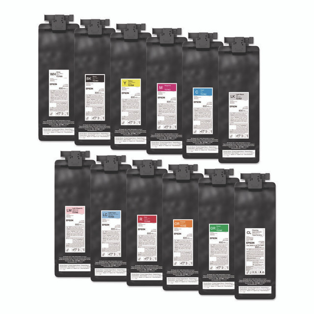EPSON AMERICA, INC. T51N620 T51N620 (T51N) UltraChrome GS3 Eco-Solvent Ink, 800 mL, Light Magenta