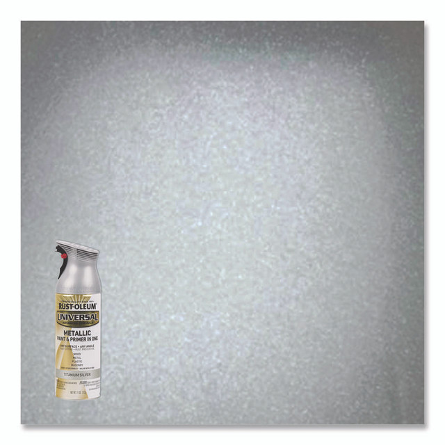 RUST-OLEUM CORPORATION 245220EA Universal Premium Spray Paint, Metallic Silver, 12 oz Aerosol Can