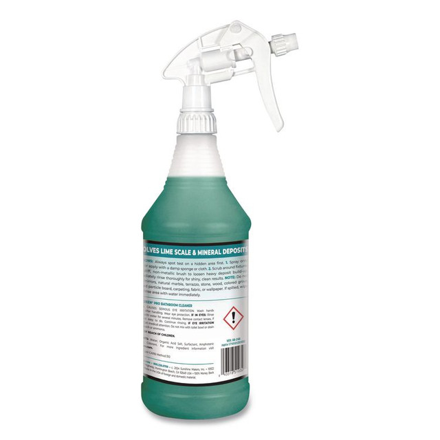 SUNSHINE MAKERS, INC. Simple Green® 1751032 Pro Bathroom Cleaner Ready-To-Use, 32 oz Spray Bottle, 12/Carton