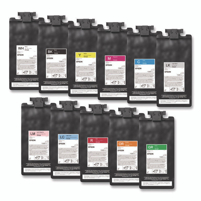 EPSON AMERICA, INC. T56L000 T56L000 (T56L) UltraChrome GS3 Eco-Solvent Cleaning Cartridge, 800 mL