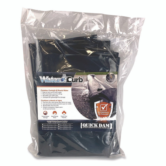 ABSORBENT SPECIALTY PRODUCTS Quick Dam™ QDWC620 Water Curbs, 6.5" x 20 ft x 6.5"