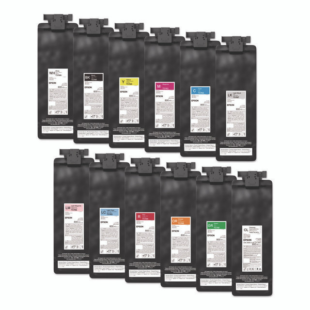 EPSON AMERICA, INC. T51NF20 T51NF20 (T51N) UltraChrome GS3 Eco-Solvent Ink, 800 mL, Green