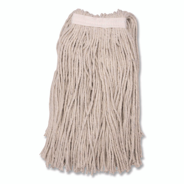 CFS BRANDS Carlisle 369716B00 Full Weight Cut End Mop Head, Cotton, 16 oz, White