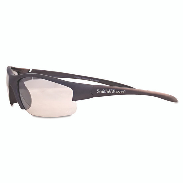 SMITH AND WESSON & 21294 Equalizer Safety Glasses, Gunmetal Frame, Clear Lens
