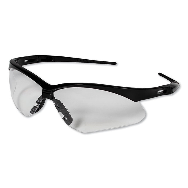 SMITH AND WESSON KleenGuard™ 25676 Nemesis Safety Glasses, Black Frame, Clear Lens