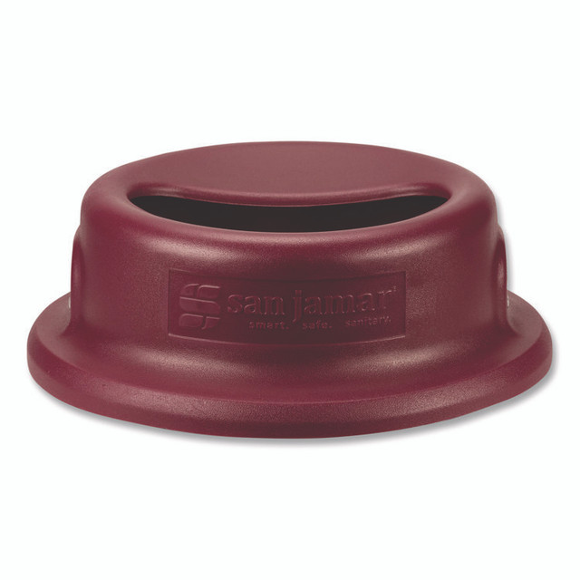 CFS BRANDS San Jamar® KA4400 KatchAll Flatware Retriever, 44 gal Capacity, 24.63 dia x 8.13h, Burgundy