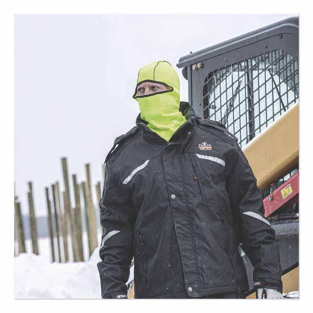 TENACIOUS HOLDINGS, INC. ergodyne® 16829 N-Ferno 6821 Fleece Balaclava Face Mask, One Size Fits Most, Lime