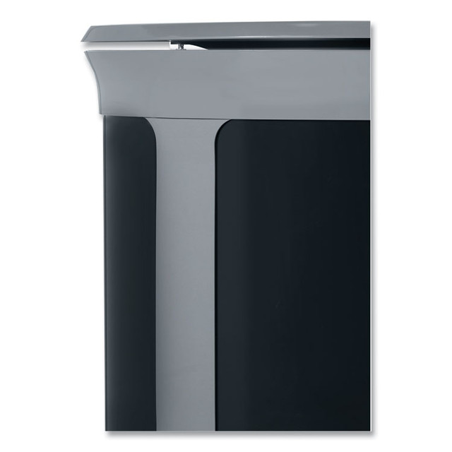 RUBBERMAID COMMERCIAL PROD. 2172849 ENHANCE Series Waste Receptacle, 23 gal, Metal, Pearl Gray/Umbra Gray