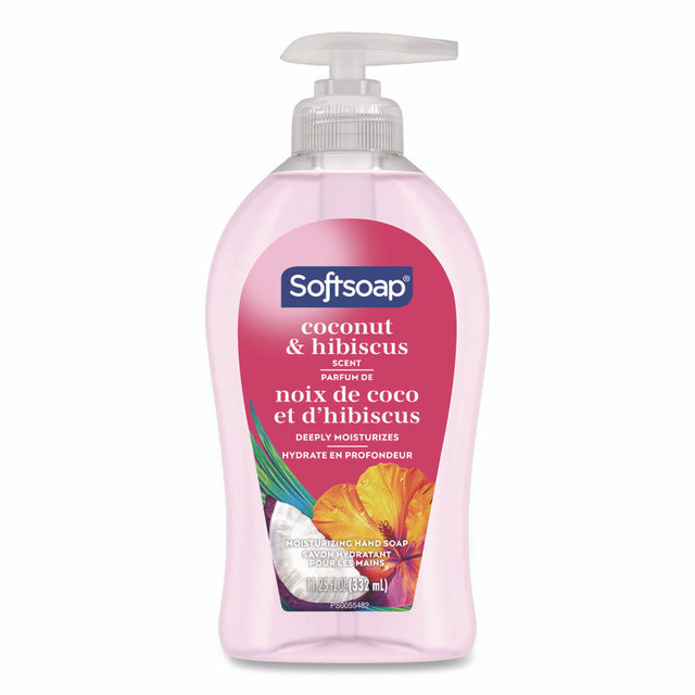 COLGATE PALMOLIVE, IPD. Softsoap® US07157ACT Liquid Hand Soap Pumps, Coconut and Hibiscus Scent, 11.25 oz, 6/Carton