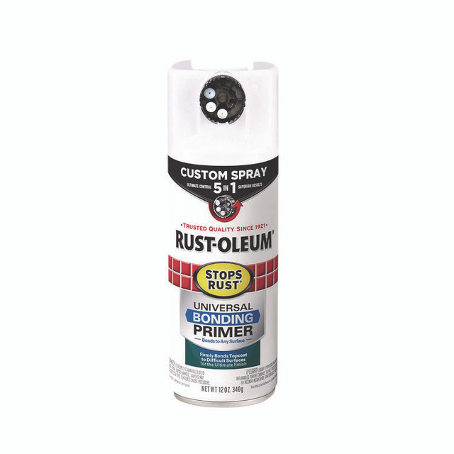 RUST-OLEUM CORPORATION 384759 Stops Rust 5-in-1 Spray Paint, White, 12 oz Aerosol Can, 6/Carton