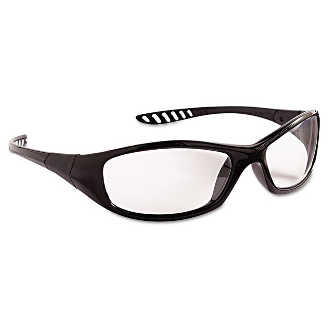 SMITH AND WESSON KleenGuard™ 20539 V40 HellRaiser Safety Glasses, Black Frame, Clear Lens