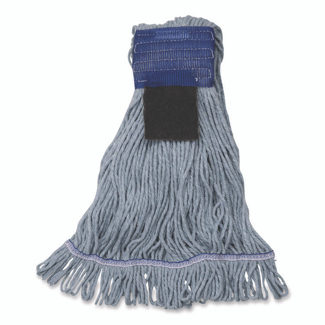 CFS BRANDS Carlisle 369418S14 Medium Blue Looped-End Mop, Cotton, 36 x 6 x 3, Blue