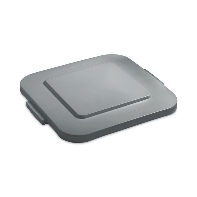 RUBBERMAID COMMERCIAL PROD. 353900GYCT Square BRUTE Lid, 24w x 24d x 2.2h, Gray, 4/Carton