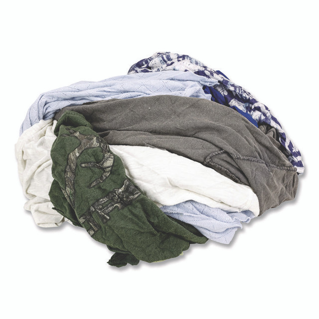 HOSPECO 135-25 Reclaimed Colored Knits - T-Shirt/Polo, Assorted Sizes and Colors, 25 lb/Box