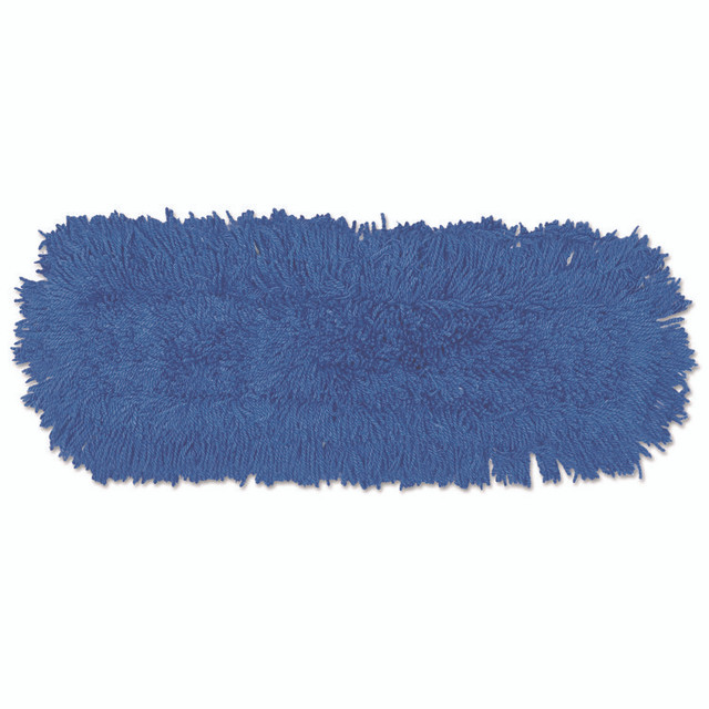 RUBBERMAID COMMERCIAL PROD. J353DZ Twisted Loop Blend Dust Mop, Synthetic, 24 x 5, Blue, Dozen