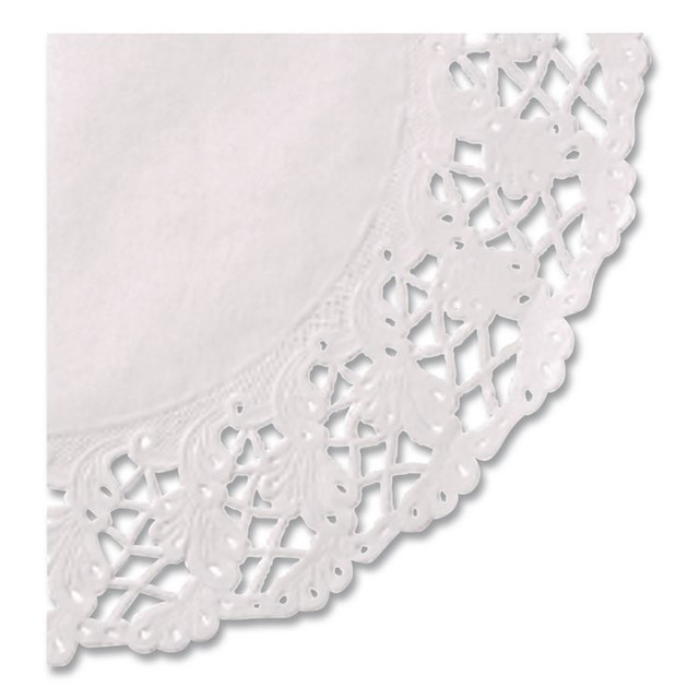 HOFFMASTER 500259 Kenmore Lace Doilies, Round, 14.5", White, 1,000/Carton