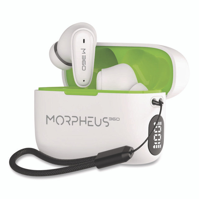 CREATIVE MARKETING, INC. Morpheus 360® TW1800W Nemesis True Wireless Earbuds, White