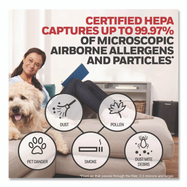 HONEYWELL ENVIRONMENTAL HRF-F1 Round HEPA Replacement Filter, 14.87 x 14.8