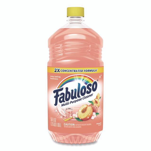 COLGATE PALMOLIVE, IPD. Fabuloso® 61046751 Multi-Use Cleaner, Peach Scent, 56 oz Bottle, 6/Carton