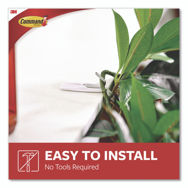 3M/COMMERCIAL TAPE DIV. Command™ 1706516CLUB Medium Toggle-Wire Hooks, Metal Wire, Silver, Supports 2 lb, 16/Pack